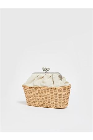 Pasticcino Bag medium oblo in canvas e rattan 2515511135600001 MAX MARA WEEKEND | Tracolla | 2515511135600001
